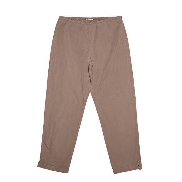 EILEEN FISHER $178 Stretch Cotton Tapered Leg Ankle Pant‎ Gray Medium - Picture 1 of 3